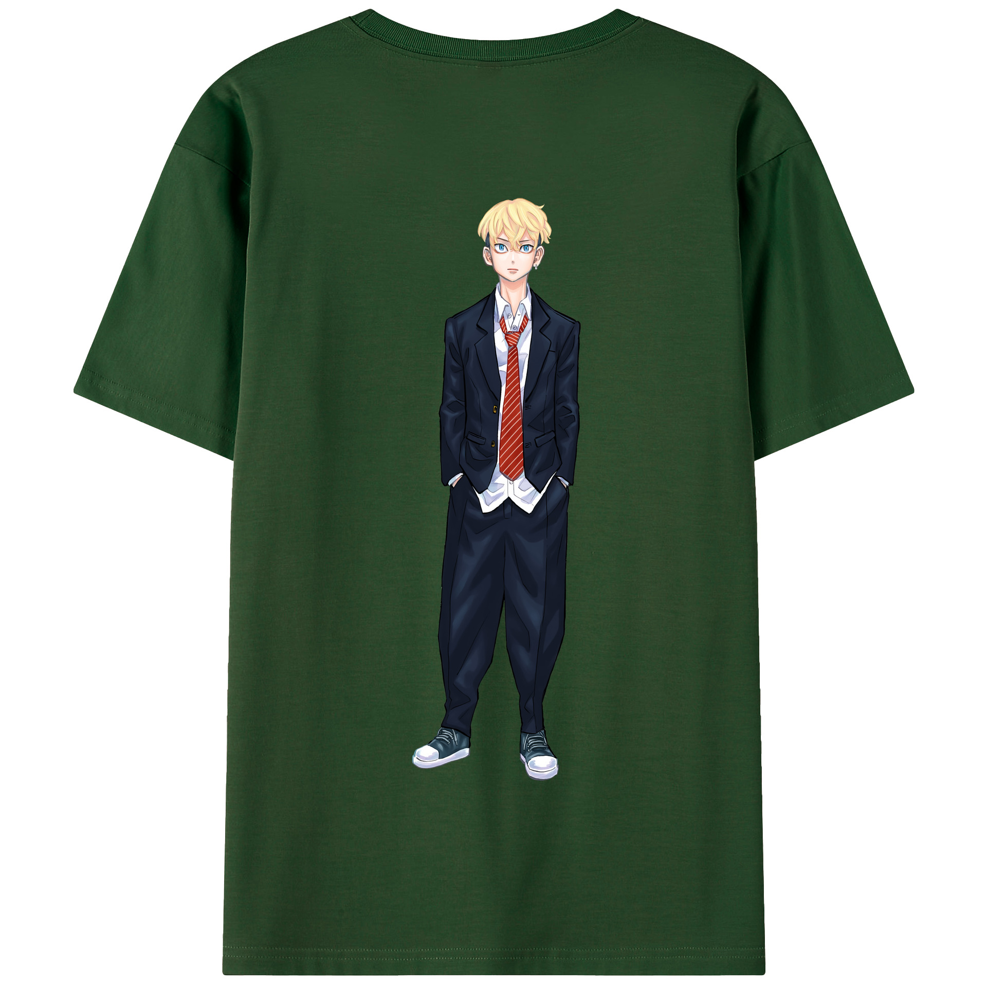（画像用） 東京リベンジャーズ Tokyo Revengers 綿100％半袖Tシャツ（背面プリント）